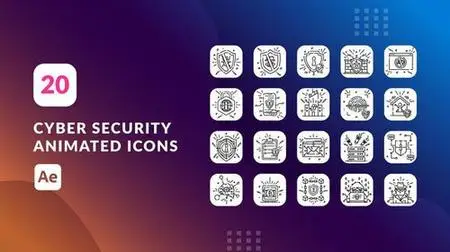Cyber Security Animated Icons | After Effects 39967097