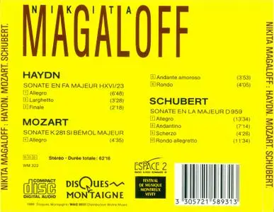 Nikita Magaloff - Haydn, Mozart; Schubert: Piano Sonatas (1989) (Repost)