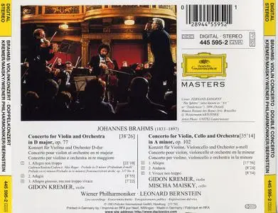 Gidon Kremer, Mischa Maisky, Wiener Philharmoniker, Leonard Bernstein - Brahms: Violin Concerto, Double Concerto (1983)