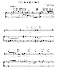 Trouble Is A Man - Alec Wilder, William Engvick (Piano-Vocal-Guitar)