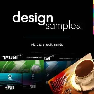 Design samples - Visit & credit cards