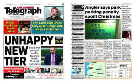 Lancashire Telegraph (Burnley, Pendle, Rossendale) – December 31, 2020