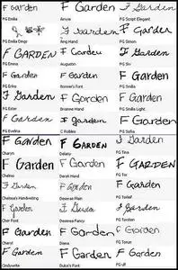 FontGarden Fonts
