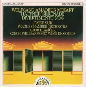 Mozart - Haffner Serenade, Divertimento No.6 - Josef Suk, Libor Hlavacek (1988)