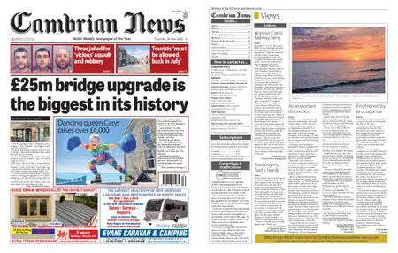 Cambrian News Arfon & Dwyfor – 29 May 2020