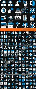 Business icons vector