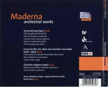 Bruno Maderna - Orchestral works