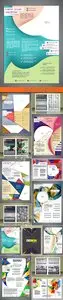 Brochure or flyer layout vector 26