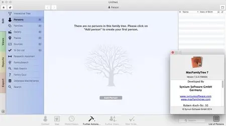 MacFamilyTree 7.3.3 Multilingual Mac OS X