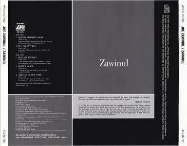 Joe Zawinul - Zawinul (1970) {2012 Japan Jazz Best Collection 1000 Series 24bit Remaster WPCR-27100}