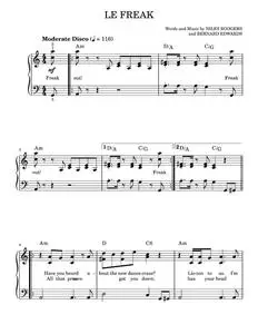 Le freak - Chic (Easy Piano)