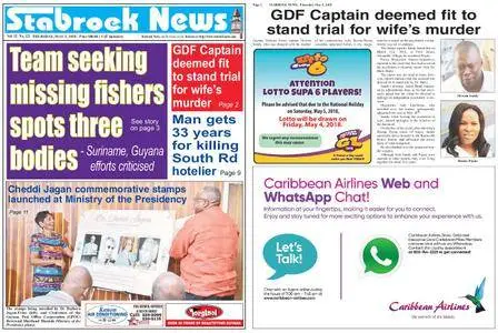 Stabroek News – May 03, 2018