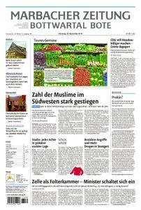 Marbacher Zeitung - 25. September 2018