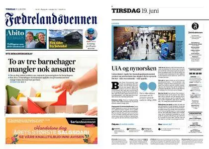 Fædrelandsvennen – 19. juni 2018