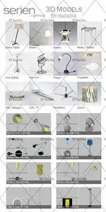 Serien lighting 3D Models Collection