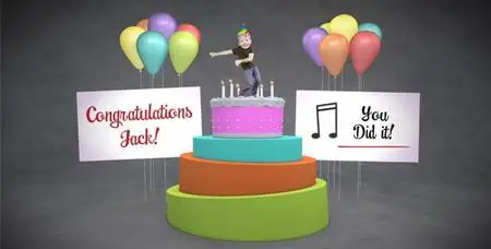 Happy Birthday Cake Dancer - Project for After Effects (VideoHive)