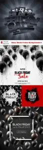 Vectors - Shiny Black Friday Backgrounds 8