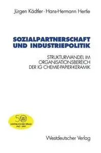 Sozialpartnerschaft und Industriepolitik: Strukturwandel im Organisationsbereich der IG Chemie-Papier-Keramik