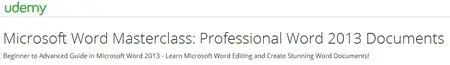Microsoft Word Masterclass: Professional Word 2013 Documents