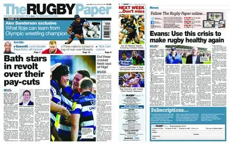 The Rugby Paper – March 29, 2020