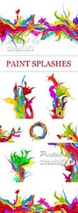 Stock Photo - Color Paint Splashes