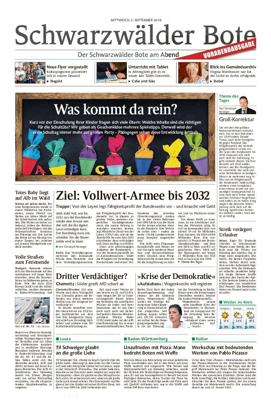 Schwarzwälder bote er sucht sie