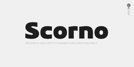 Scorno - font family