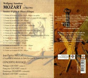 Jean-Patrice Brosse, Concerto Rococo - Wolfgang Amadeus Mozart: Sonates d'Église et Pièces d'Orgue (2003)