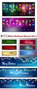 Vectors - Shiny Christmas Banners Set 2