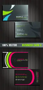 Stock Vector - Business Card 3