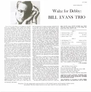 Bill Evans Trio - Waltz For Debby (1961) {OJC Remasters Complete Series rel 2010, item 12of33}