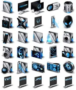 Alienware Invader Icon Pack
