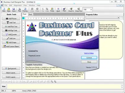 Business Card Designer Plus 11.6.0.0 Portable