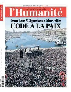 L'Humanité du Lundi 10 Avril 2017