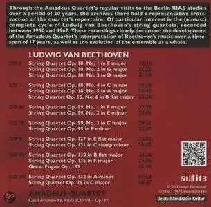 Amadeus Quartet - The RIAS Recordings Vol. I: Beethoven (7CDs, 2013)