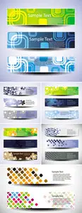 Stylish Color Banners Vector