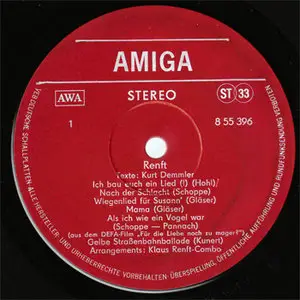 Klaus Renft Combo - Renft (Amiga 8 55 396) (GDR 1974) (Vinyl 24-96 & 16-44.1)