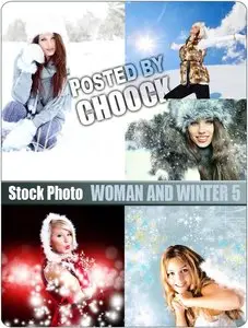 Woman and winter 5 - Stock Photo