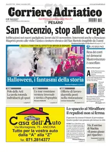 Corriere Adriatico Pesaro - 1 Novembre 2025
