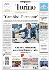 la Repubblica Torino - 2 Ottobre 2024