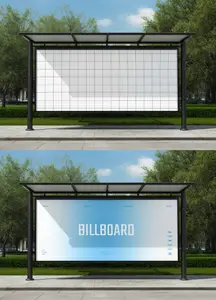 Bus Stop Outdoor Billboard Mockup 1675504868