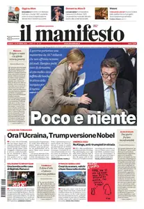 il Manifesto - 18 Ottobre 2025