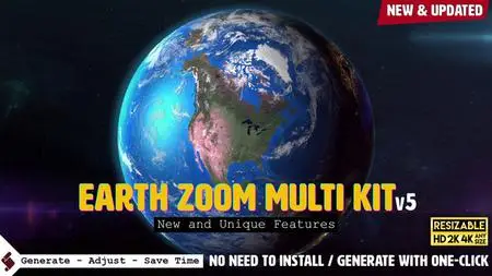 Earth Zoom Multi Kit V5 - Project for After Effects (VideoHive)