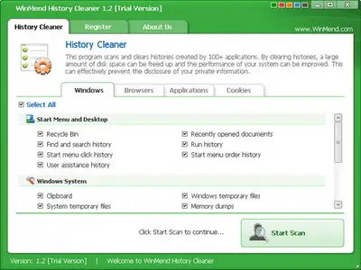 WinMend History Cleaner 1.3.9.0