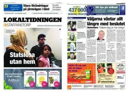 Lokaltidningen Staffanstorp – 08 september 2018