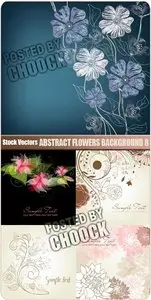 Abstract flowers background 8 - Stock Vector