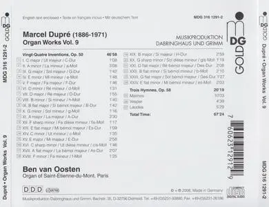 Marcel Dupre - Organ Works, Volume 9 - Ben van Oosten (2008) {MDG 316 1291-2}