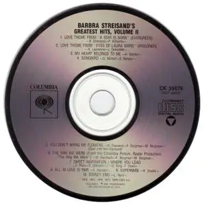 Barbra Streisand - Barbra Streisand's Greatest Hits Volume 2 (1978) [1987, Reissue]