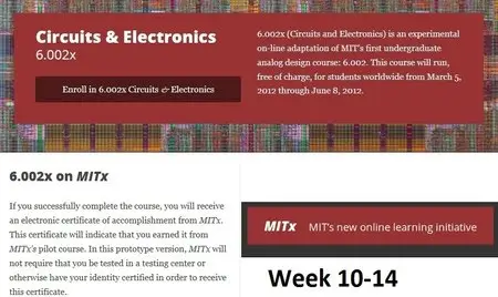 MITx 6.002X Circuits and Electronics (Spring 2013 - week 10-14)
