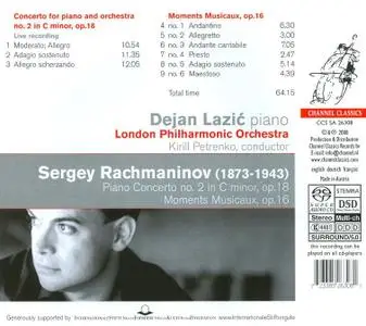 Dejan Lazić, Kirill Petrenko, London Philharmonic Orchestra - Rachmaninov: Piano Concerto No. 2 (2008)